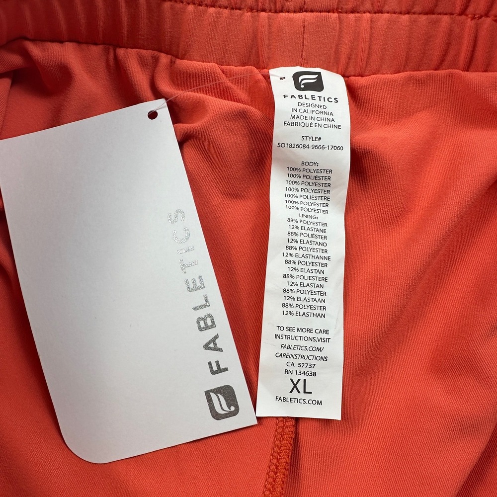 Fabletics Latrice Shorts XL Tropical Palm Print Double Layer Compression Lining - Picture 3 of 10